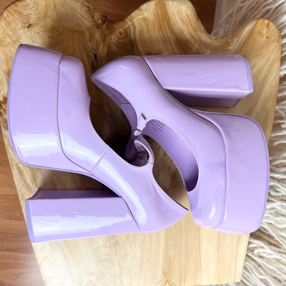 🛑SOLD🛑Jeffrey Campbell Mary J Platform Pump Lilac- Women’s 9M - Picture 9 of 12